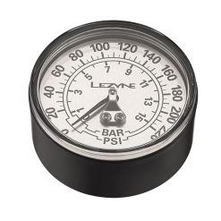 Lezyne 220 PSI 2.5" Replacement Gauge - Black for Pump Accessories