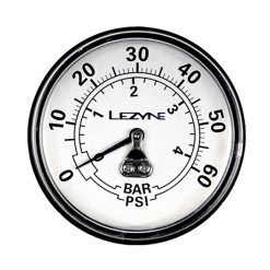 Lezyne 60 PSI 2.5" Replacement Gauge - Black for Pump Accessories
