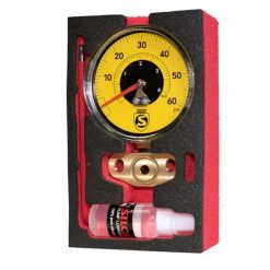 Silca Super Pista Ultimate 60psi High Pressure Gauge - Yellow for Pump Accessories