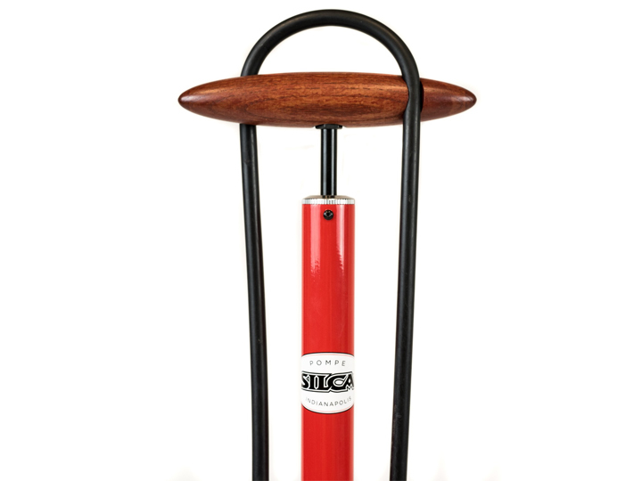 Silca Pista Floor Pump - Red for High Pressure - Road - Image 3