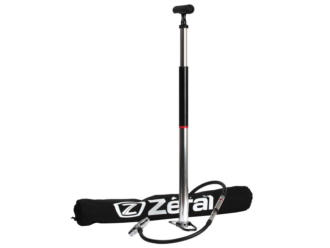 Zefal Profil Travel Floor Pump - Silver/Black for High Pressure - Road