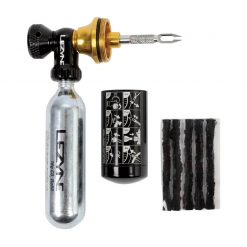 Lezyne Tubeless CO2 Blaster w/ 20g Cartridge - Black/Gold for Tubeless Repair