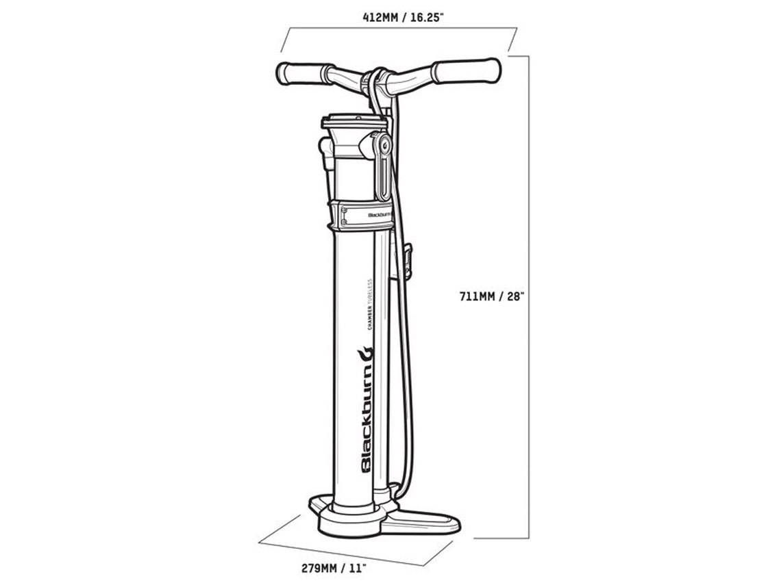 Blackburn Chamber Tubeless Floorpump for High Volume - MTB - Image 6