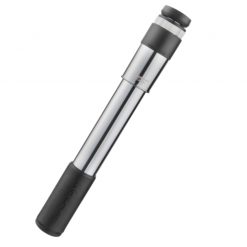 Birzman Velocity Apogee MG Snap It Mini Pump w/ Gauge - Grey for MP High Volume - MTB