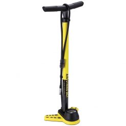 BBB AirStrike Digital Floor Pump - Yellow/Black for High Pressure - Road