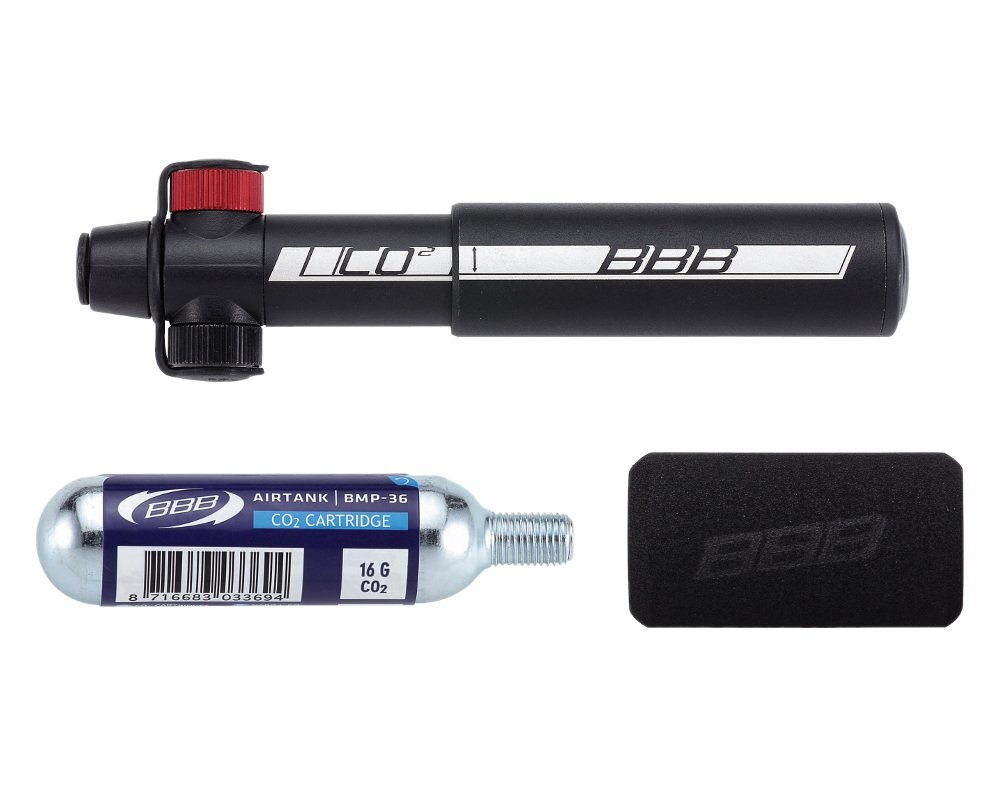 BBB BMP-33S Co2 Blaster Mini Pump Combo - Small for MP High Volume - MTB - Image 2